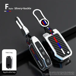 Premium Car Key Remote Protective Shell Cover - Sleek Design & Durable Protection (Silver- 3 Buttons)