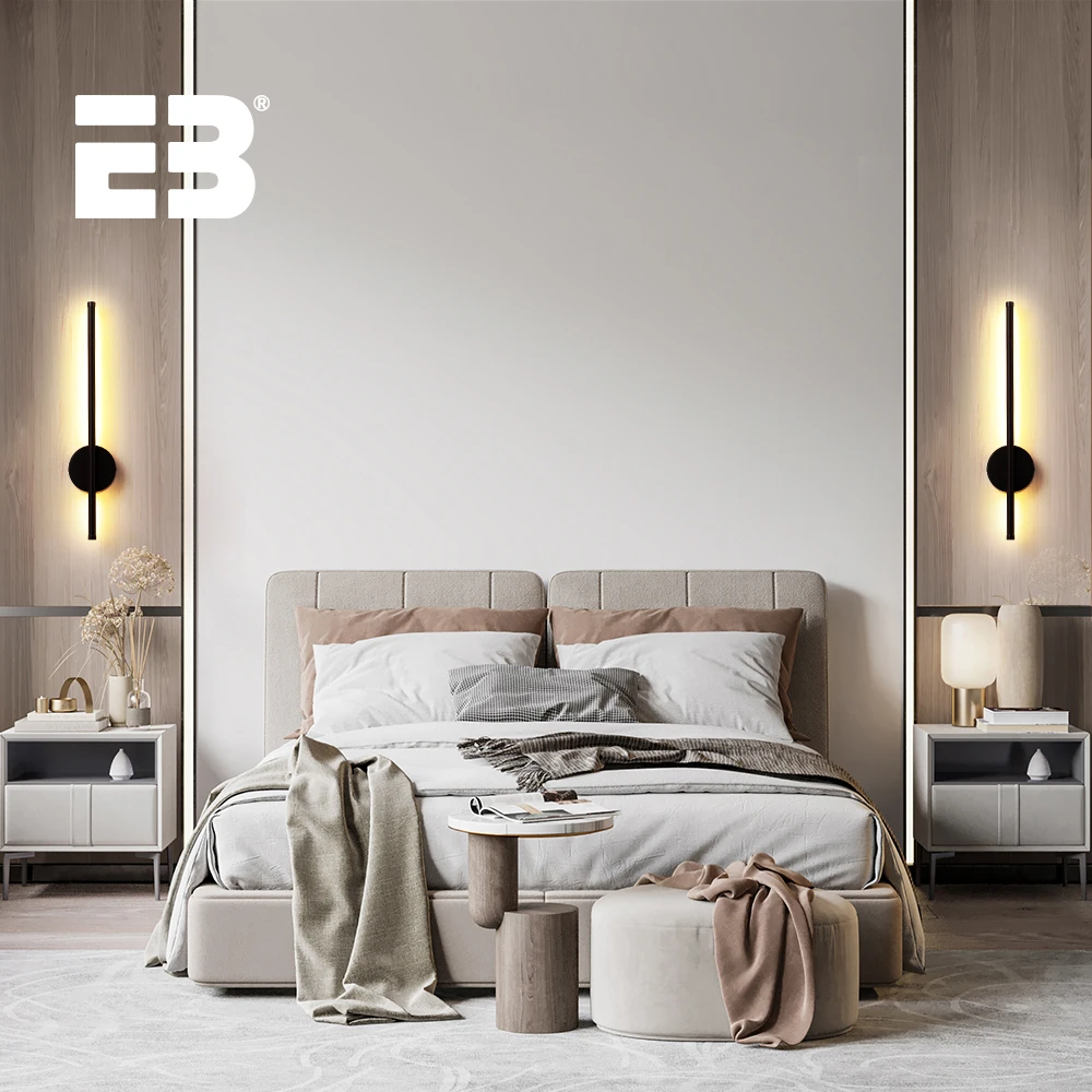 충전식 LED 벽 램프, 벽 조명 기구, 침실 무선 내부 벽 스콘스, 거실 코너 옆 램프, 80cm