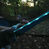 Equip Illuminated Nylon Portable Camping Travel Hammock, 2 Person, Blue & Dark Blue, Size 124" L x 77" W 6