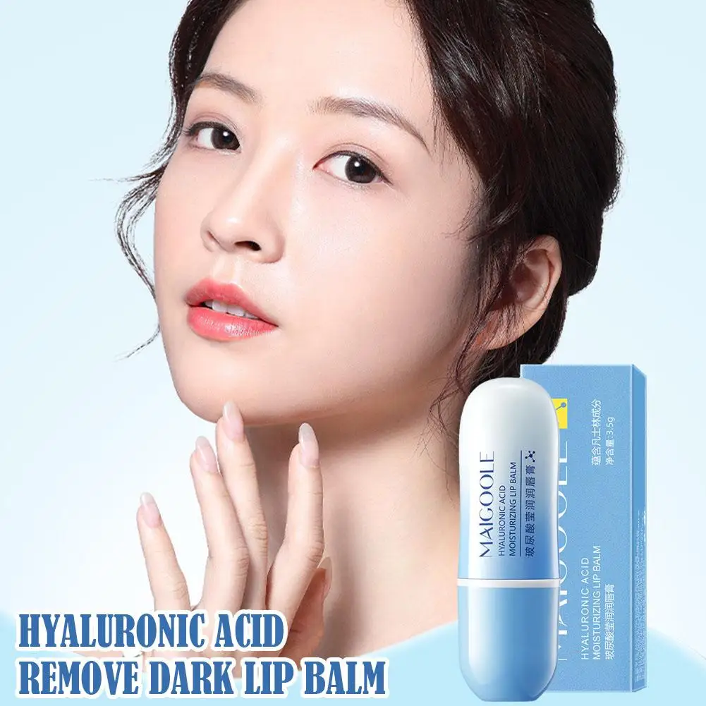 Hyaluronic Acid Remove Dark Lip Balm Whitening Moisturizing Lightening Moisture Dead Lasting Beauty Balms Skin Long Lip Cre T5P0