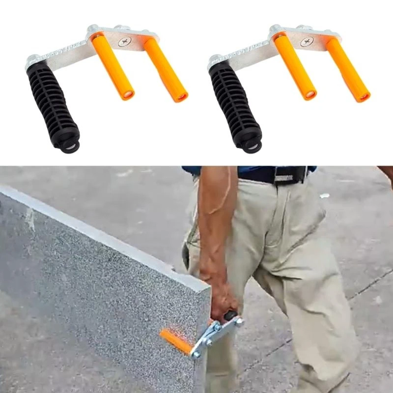 미끄럼 방지 손잡이로 간편한 보관, 손 피로 감소, 베스트셀러 2개입 석고보드 패널 리프터 운반 도구