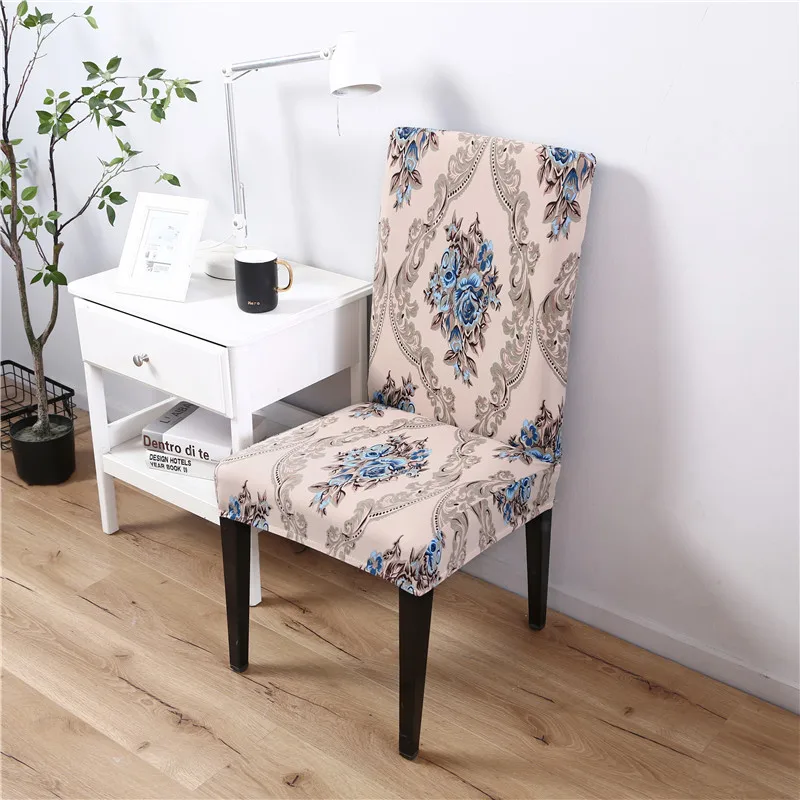 Waterproof Elastic Dining Chair Cover - Protective and Decorative Seat Cover for Kitchen and Restaurant Banquets