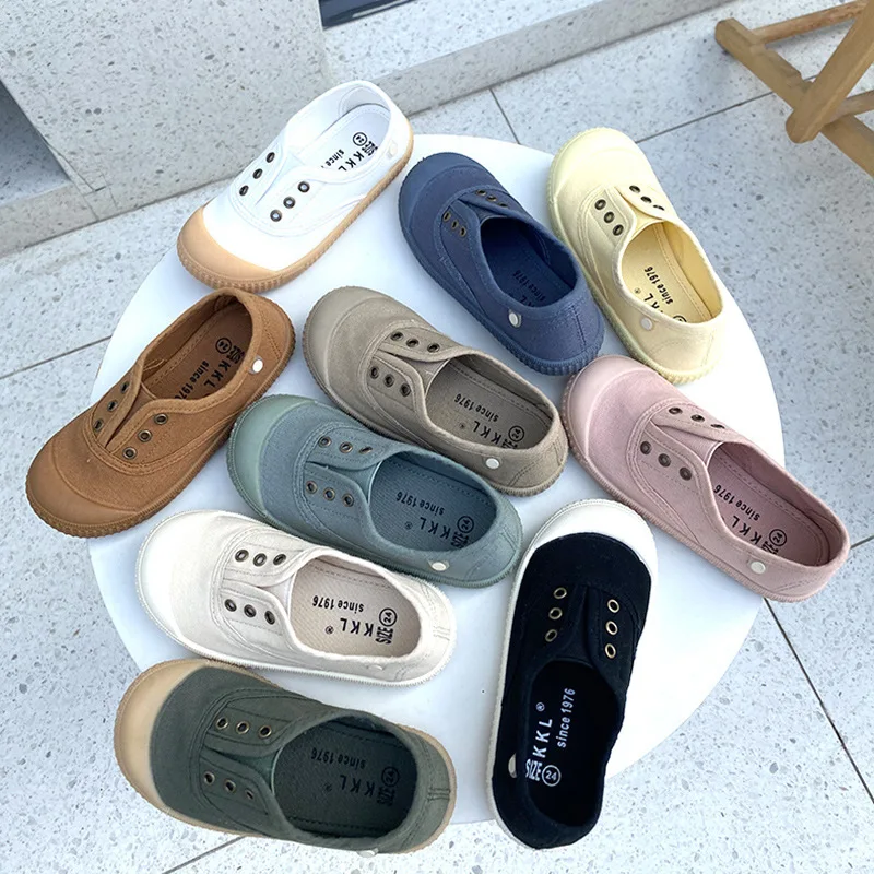 

Kids Shoes Boys Soft Low Top Casual Sport Girls Shoes New Slip On Canvas Kids Sneakers Breathable Children Overshoes Kid