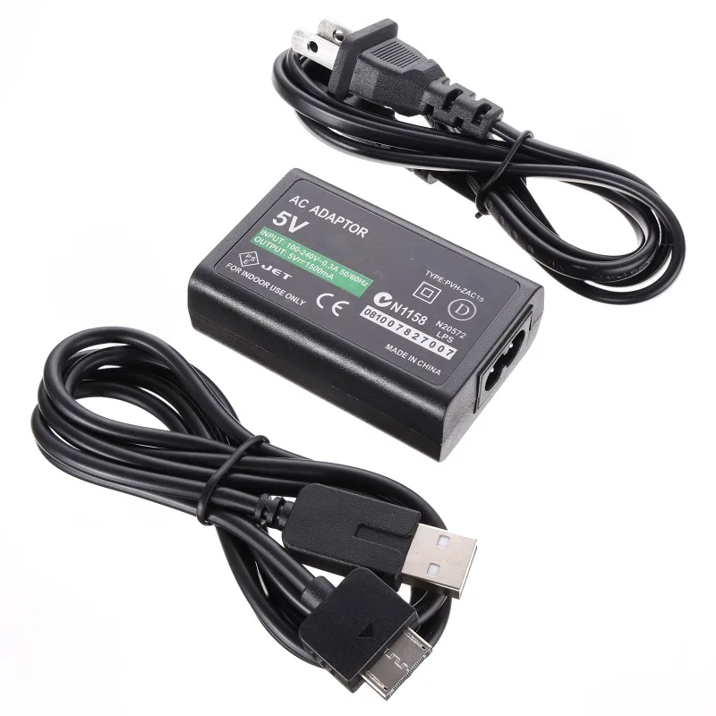 Charger AC Adapter Home Wall Charger for PSP1000 Power Supply Cord for PSV1000 EU US Plug