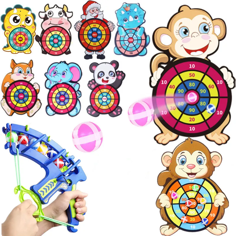 Jeu de société de fléchettes mural pour enfants, collant, balle, intérieur,  jouet, vol, fléchettes, accessoires, Diana, DarEducational Flechette -  AliExpress