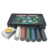 300pcs Poker Chip Set For Texas Holdem Blackjack Gambling With Carrying Case And Cards Hold'em Mat Texas Holdem Poker Game Set 2