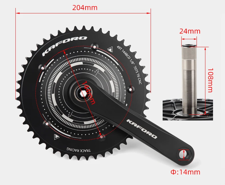 ピスト クランク 165mm 144 BCD Amazon.co.jp: バイクスクエアテーパークランクセット165mm