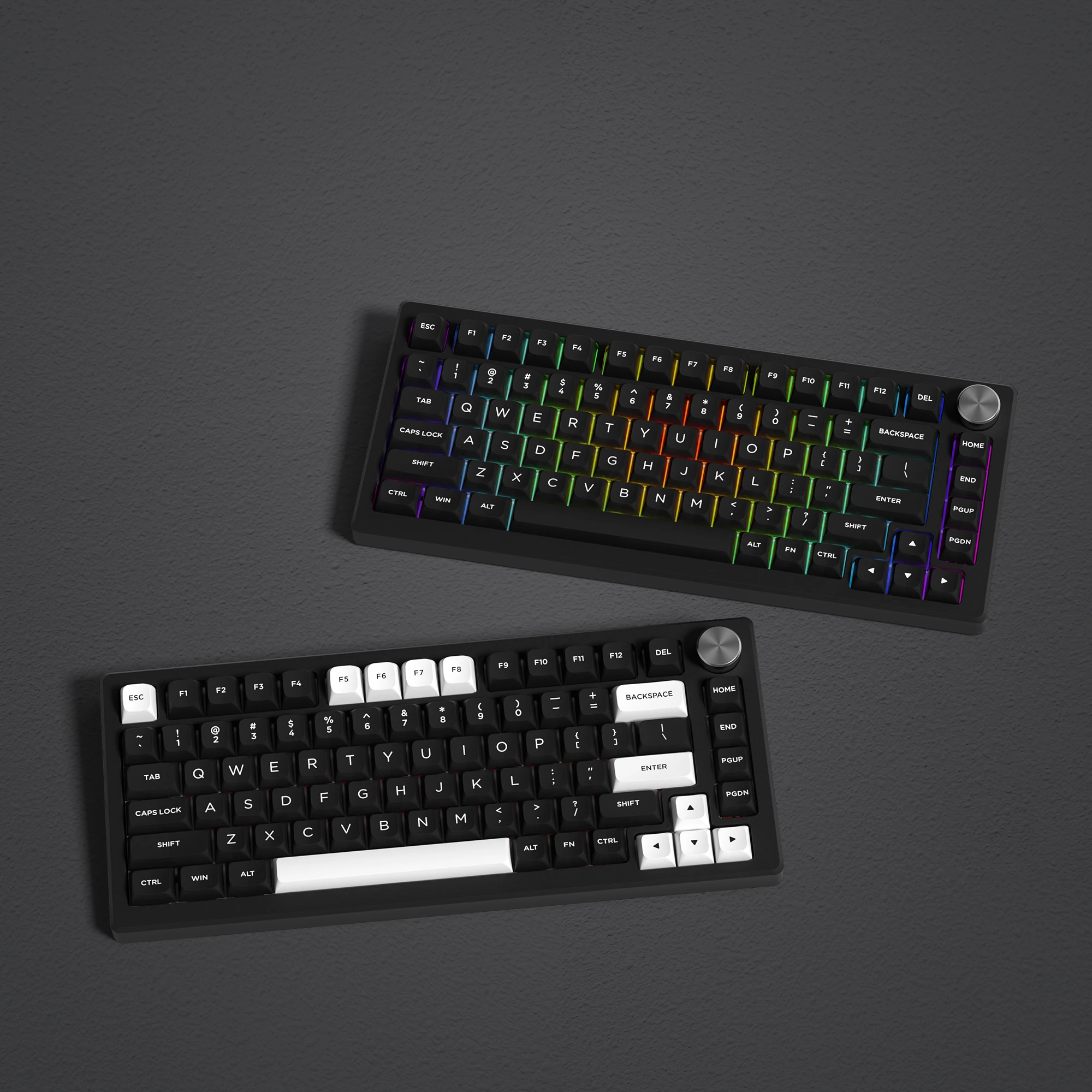 Custom Doubleshot Key Cap para Cherry mx Switches Teclado de Jogo Mecânico Preto e Branco Xvx Perfil Pbt Keycaps Wob 189 Chaves - Imagem 3
