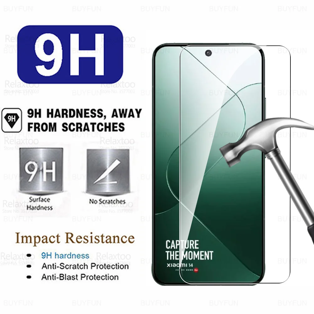 8To1 Glass For Xiaomi 14 5G Tempered Glass Xiaomi14 Mi 14 Xaomi Xiomi Xiaomy 14 Mi14 2023 6.36inch Camera Lens Screen Protector