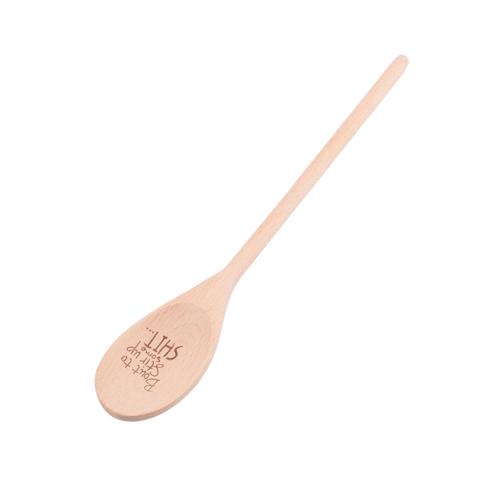 1x Funny Spoons,Bout to Stir Up Some Shit Engraved Funny Wooden Spoon,Unique Wooden Spoon