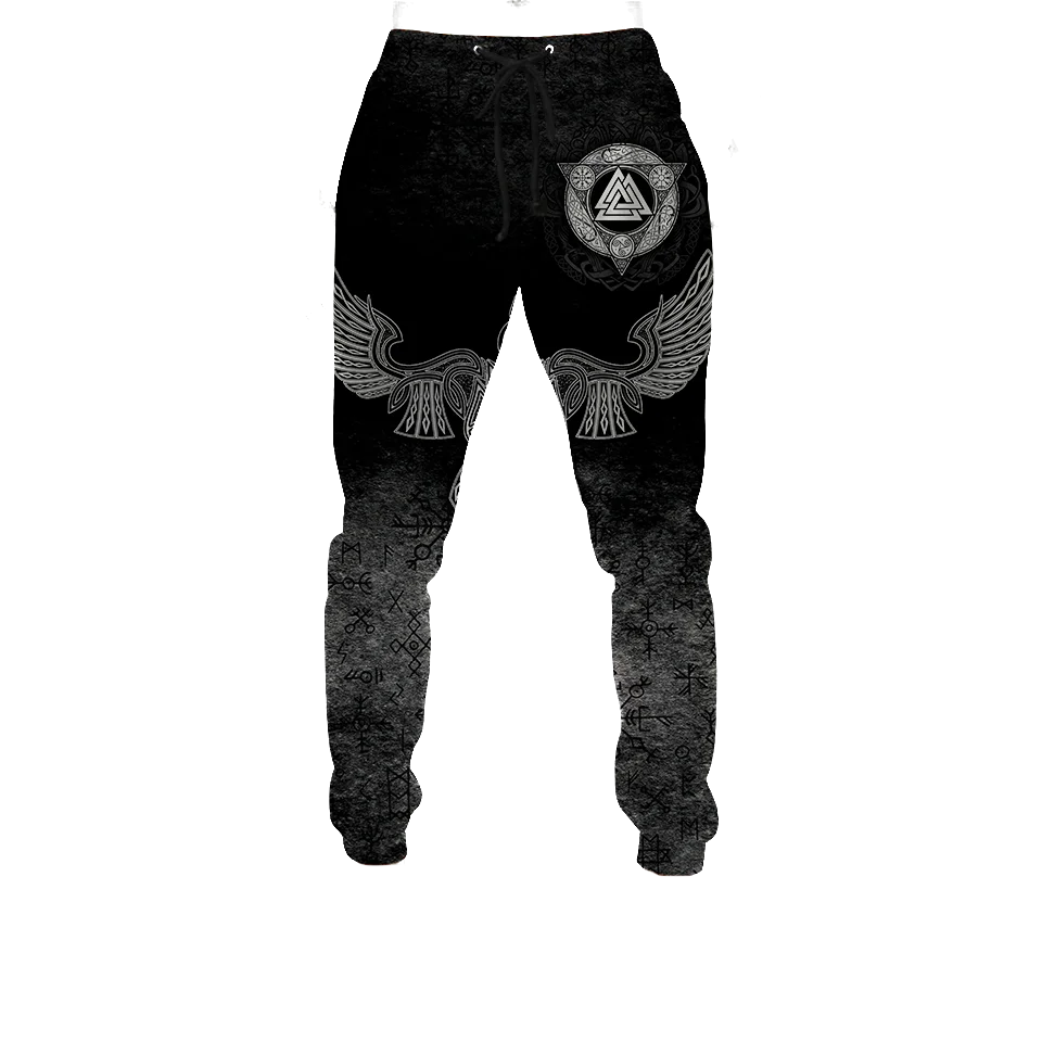Long Trousers Odin Raven Tattoo 3D Printed Men Sweatpants Vintage Street Pants Harajuku Y2k Fashion Casual Joggers Man Clothing 6