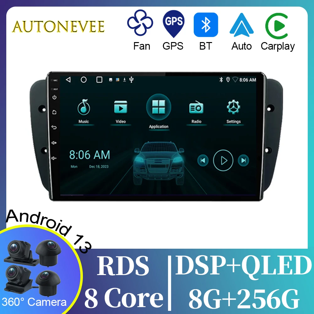 

IPS For SEAT Ibiza 6J IV 4 2008 - 2015 Stereo Carplay Car Radio Multimedia Video Player Navigation GPS Android No 2din 2 din dvd