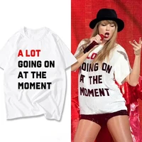 Summer Fashion Printed T Shirt Women's Party Bar T Shirt Vintage Harajuku Women's Swift Trend O-Neck Casual Short Sleeve Top 1