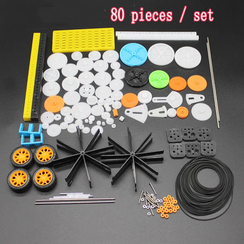 Description Picture 6 of item90PCS/set styles Plastic All Module 05 Robot Parts Reduction Gear Bag Toothed Wheels Gears DIY Motor Gear Toy Accessories