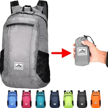 Zaino Pieghevole Portatile 18L, Borsa da Montagna Ultraleggera, Zaino per Arrampicata, Ciclismo, Viaggi, Escursionismo