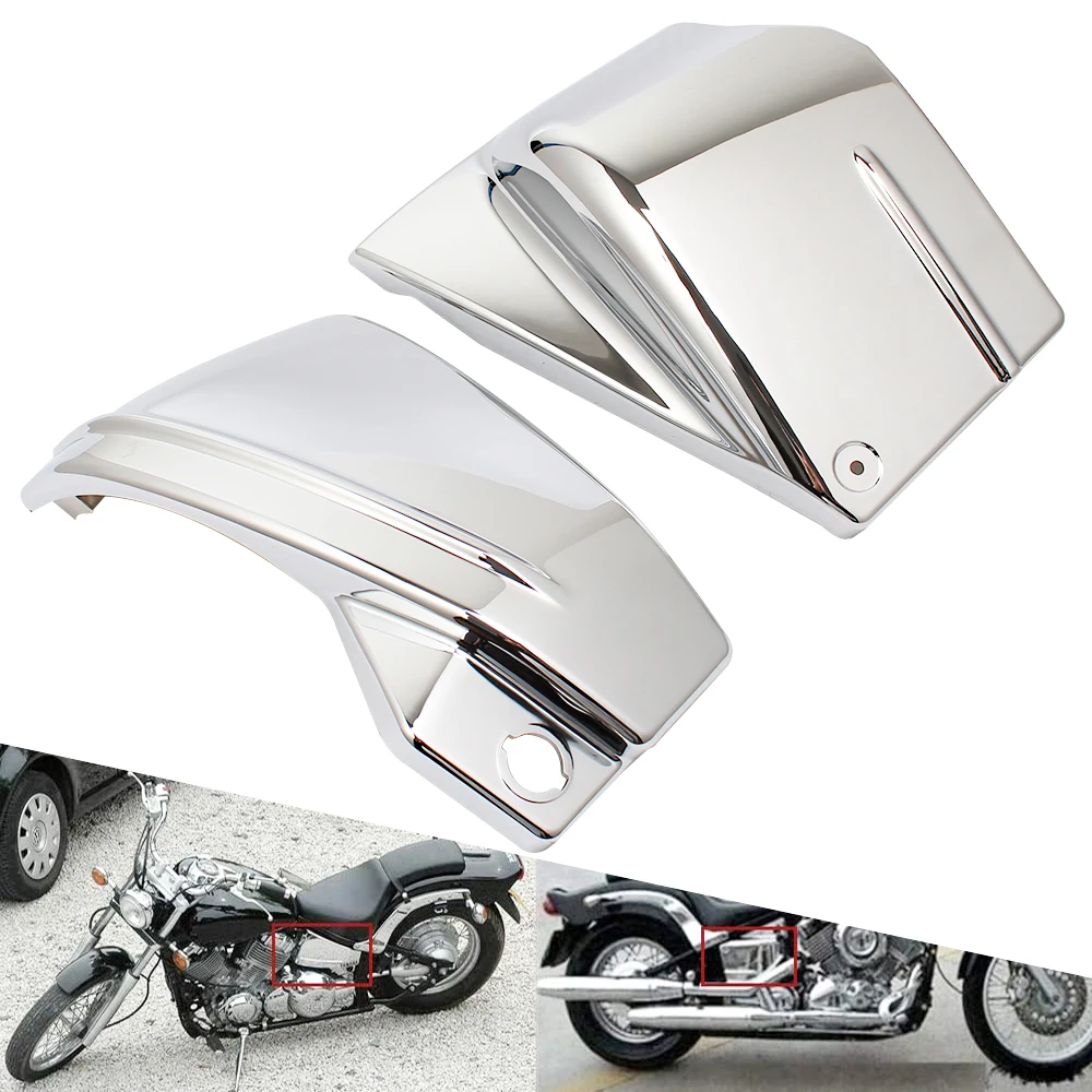 

Motorcycle Left & Right Battery Side Fairing Covers Side Panel Oil Tank Cover For Yamaha V-Star DragStar 650 XVS650A