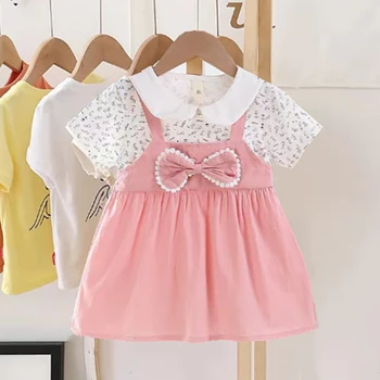 0-4Y Baby Girl Dress Cute A-Line Princess Costume Casual Striped Cotton Children Clothing Infant Outfit Vestidos Kid Girl A1158 1