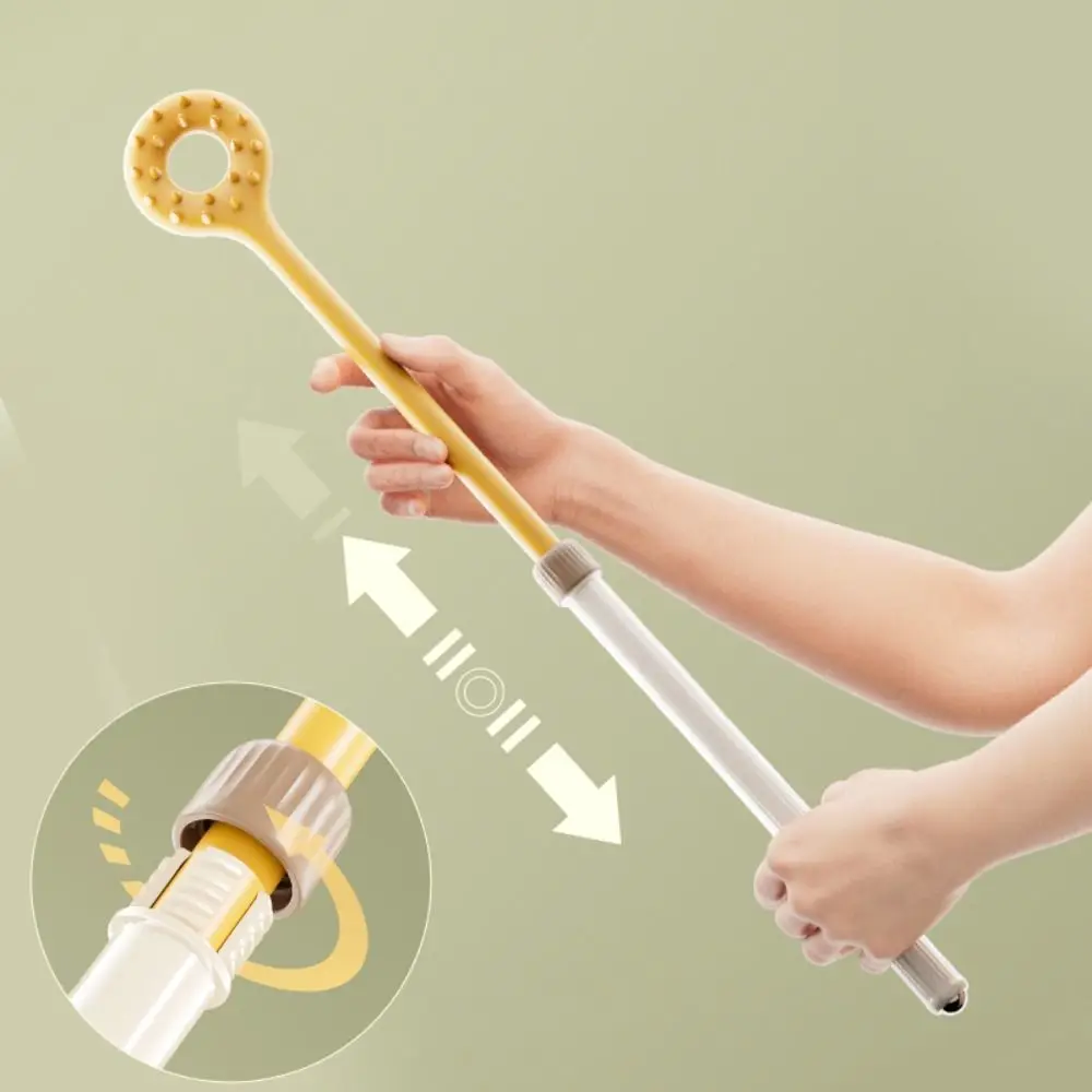New Portable Extendable Back Scratcher Handheld Magnetic Acupressure Scalable Scratch Double-sided Massage Roller Body Massage
