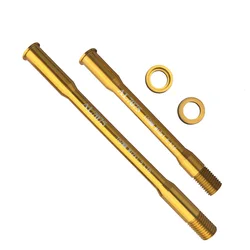 Ultra - Light Aluminum Alloy Road Bike Thru Axle Set (Gold)