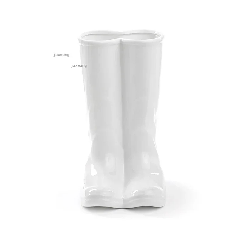 Ceramic American Rain Boots Umbrella Stands Creative Hallway Porch Umbrella Holder Decoration Household Furniture Storage Rack