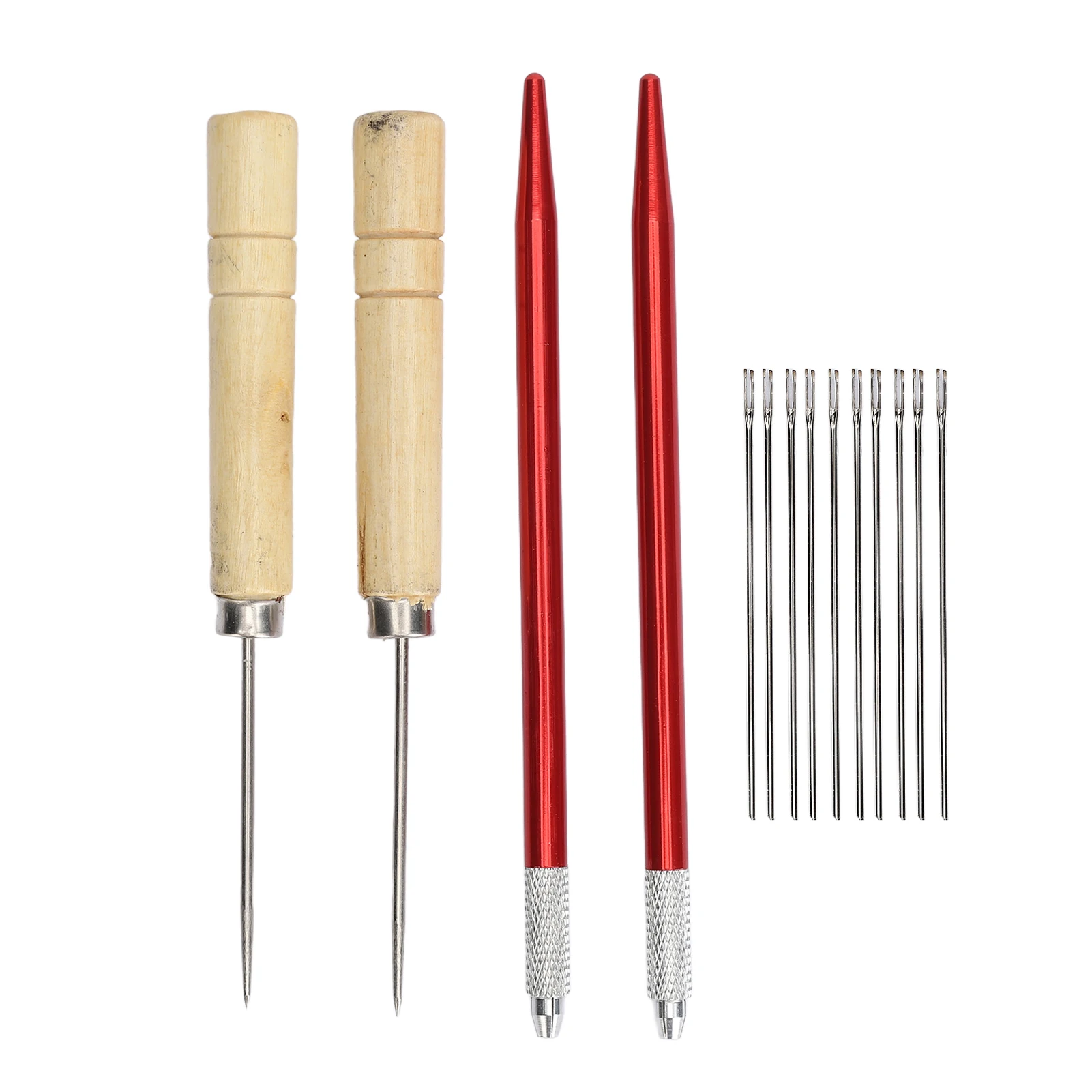 

Doll Hair Rooting Tool Copper Rod Doll Hair Making Accessories Wooden Handle Reroot Portable for Crafts Shops