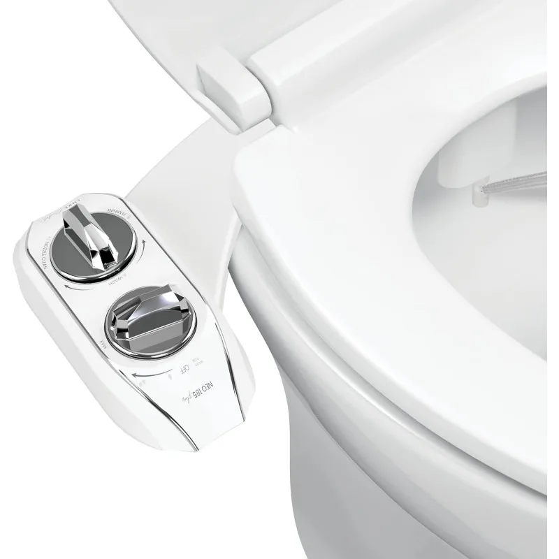 NEO 185 Plus Patented Bidet Attachment Toilet Seat Innovative Hinges Clean Slide-in Easy Install Advanced 360&deg;