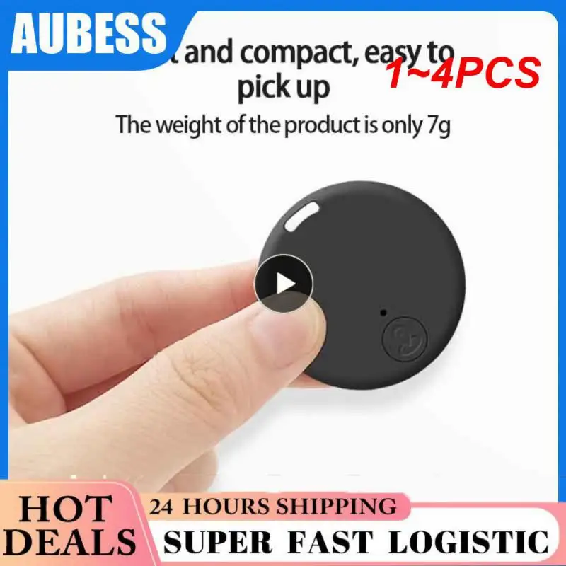 

1~4PCS Mini GPS -Compatiable 5.0 Tracker Anti-Lost Device Round Anti-Lost Device Pet Kids Bag Tracking Smart Finder