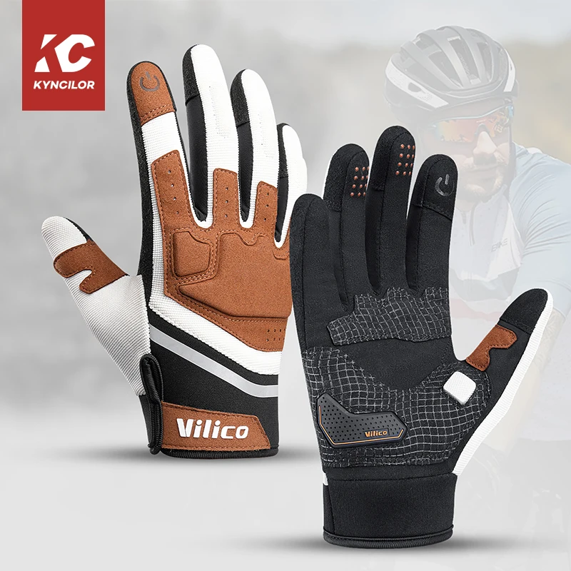 Велосипедные перчатки Kyncilor, дышащие митенки с закрытыми пальцами, спортивные перчатки для горного велосипеда для мужчин и женщин, весна-осень, мотоциклетные перчатки для тренажерного зала