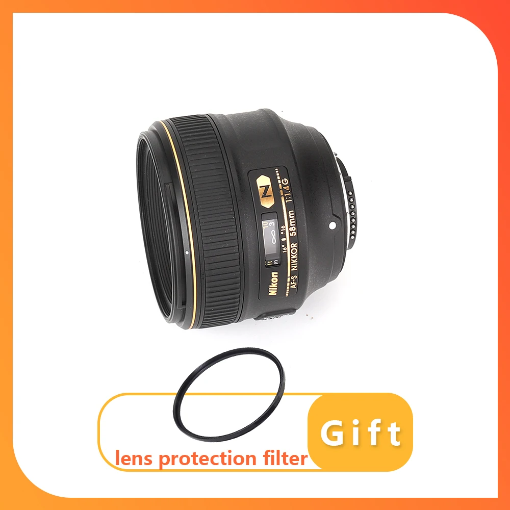 Obiettivo Nikon Af-S Nikkor 58Mm F/1.4G Per Fotocamera Nikon Slr