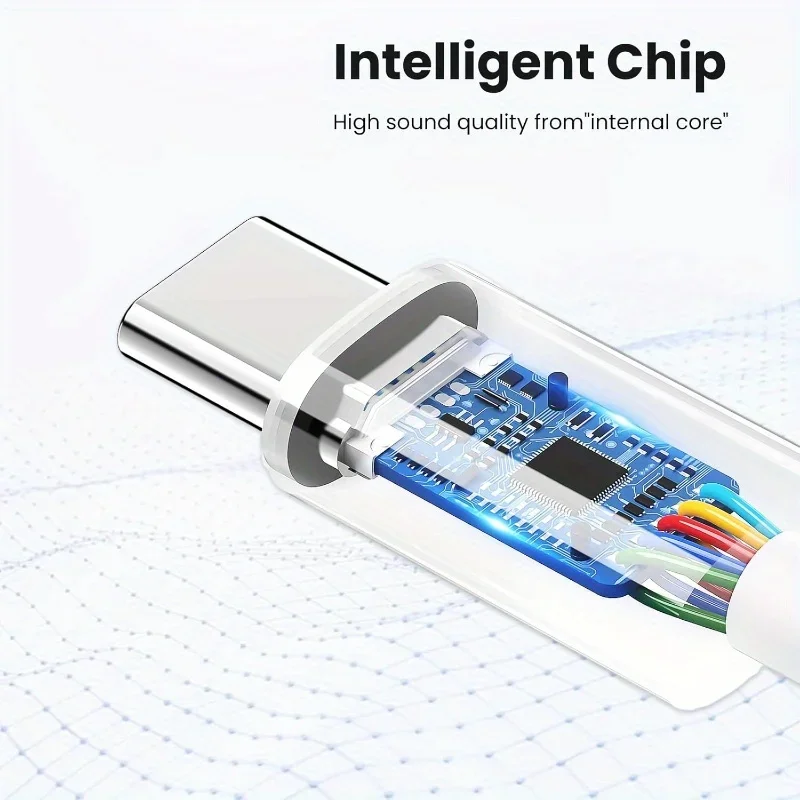 Type C to 3.5 mm female headphone jack adapter USB C to Aux audio dongle cable for iPhone 15 16 Galaxy