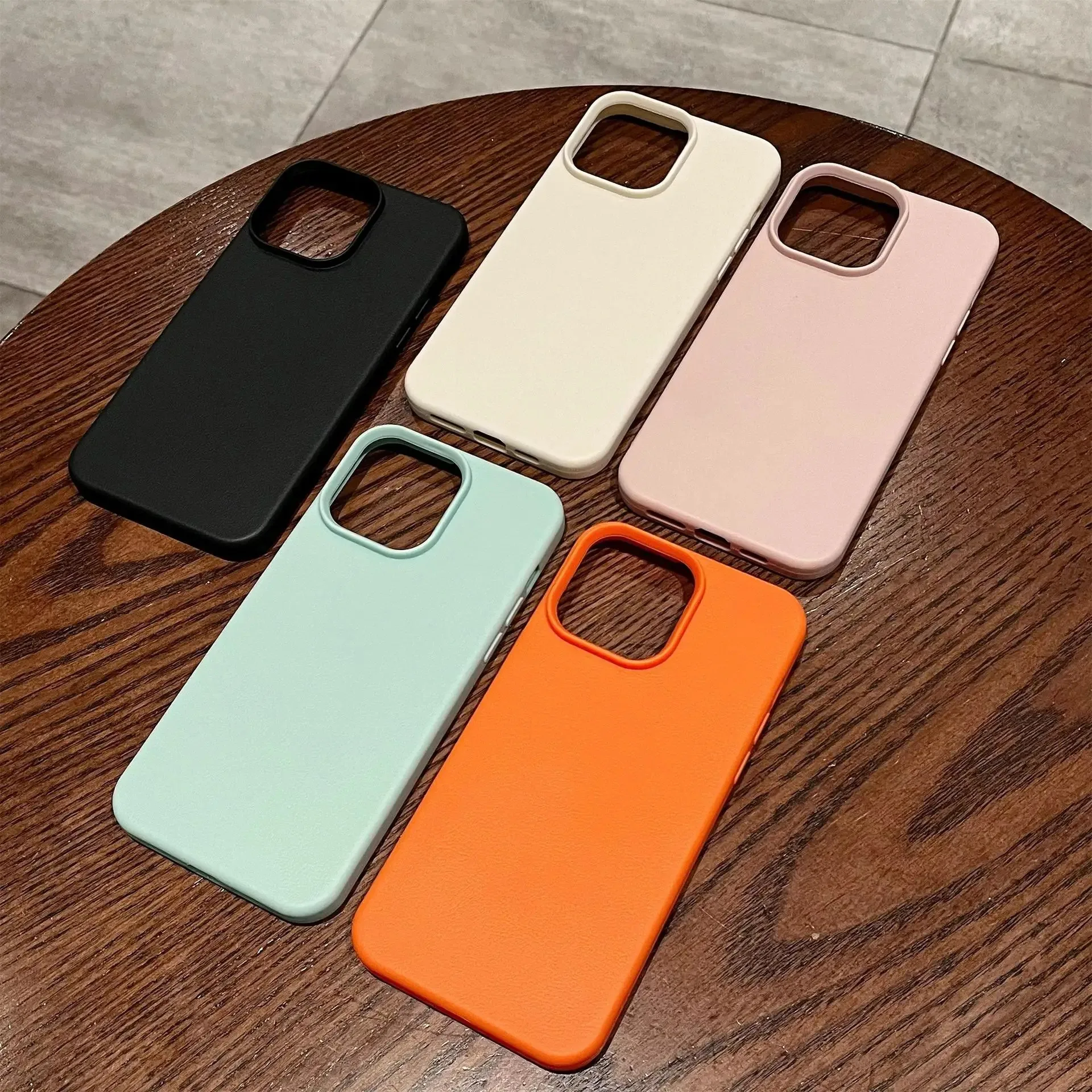 Leather Silicone Phone Case - Luxury Protective Cover