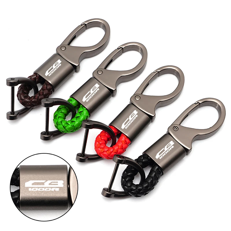 

Motorcycle Keyring Metal Key Ring Braided rope Keychain For HONDA CB 300 650R CB650R CB1000R CB250 CB500 CB400 CB600 Accessories