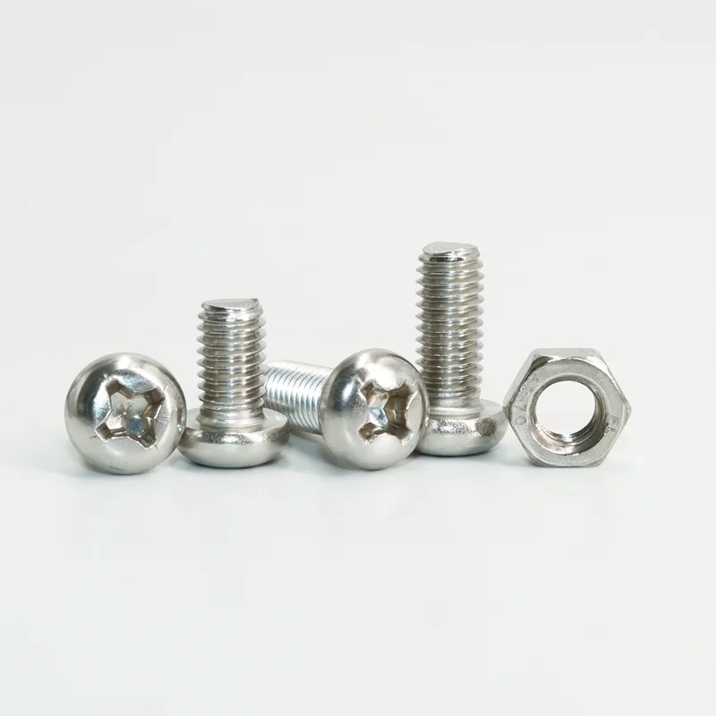 Little Screw Stainless Steel Glasses Watch Game Machine Screws Phillips Cross Round Head M1 M2 M3 Mini Motherboard CPU Nuts Bolt