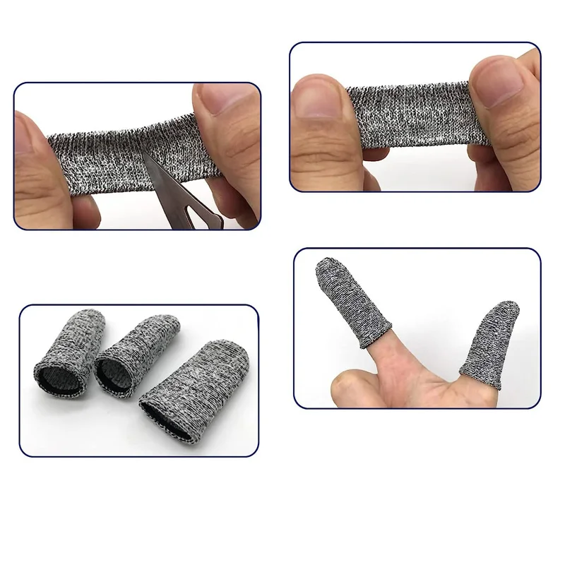 Anti-Cut Finger Cots Thumb Protector Sleeve Cover Finger Peel Fingertip Gloves Picking Cover Kitchen Tools 30pcs~10pcs Finger Protector Finger Guard Thumb Brace