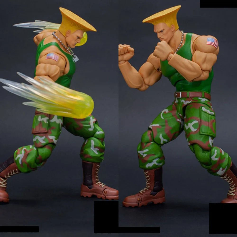 12 Inch Poseable Street fighter Colonel Guile Special Forces Commander New