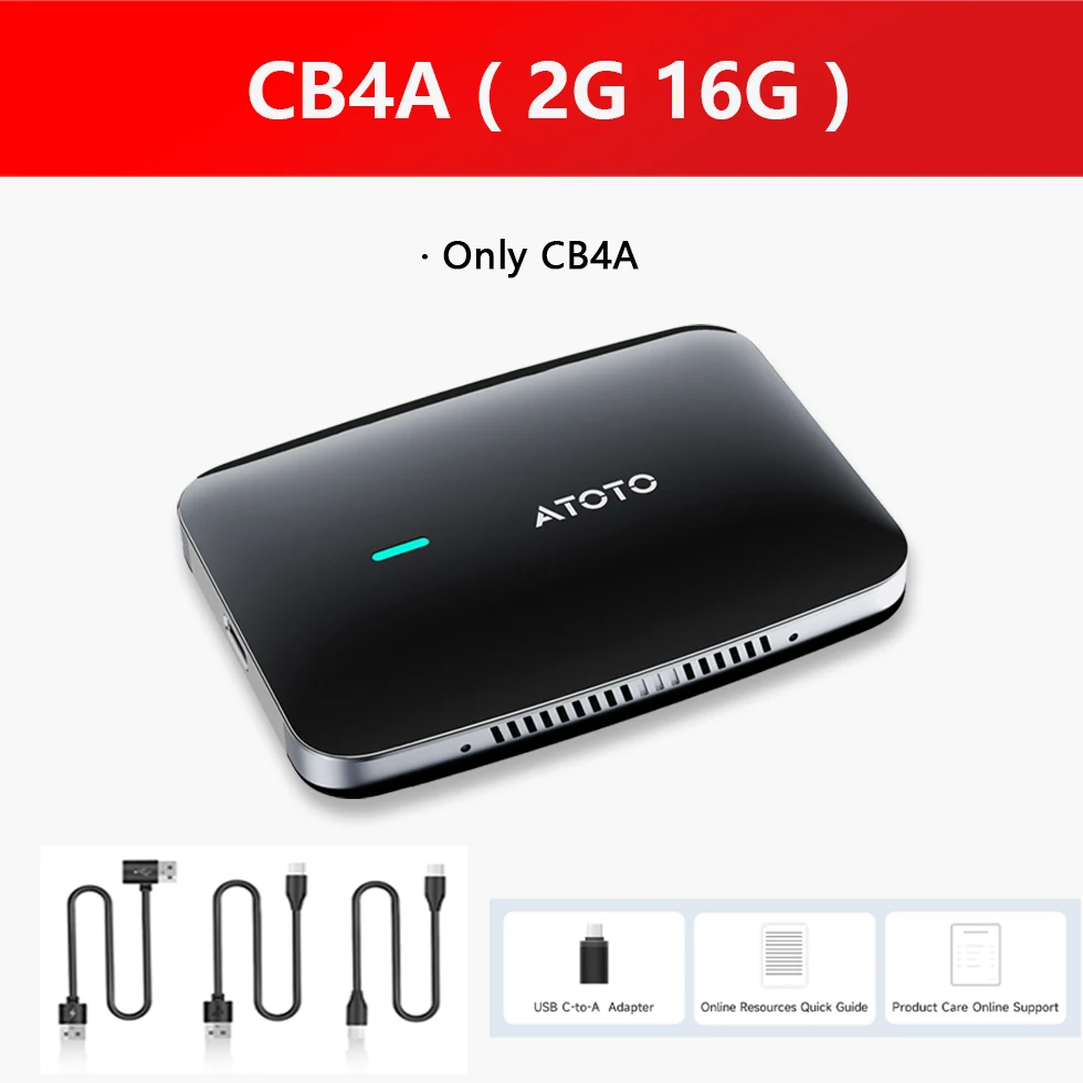 ATOTOカースマートAIボックスAndroidシステム4GB 32GB Apple CarPlay