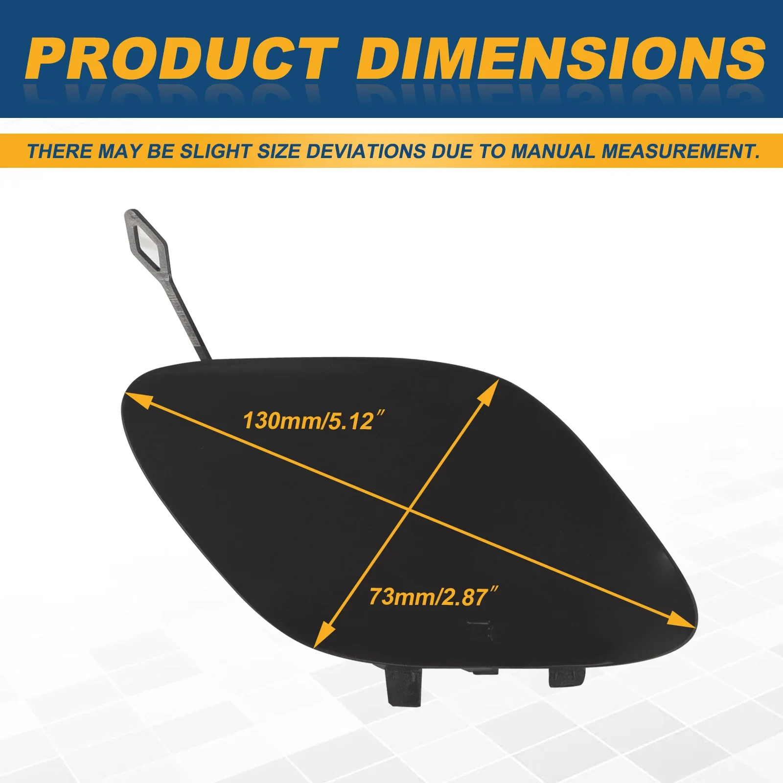 메르세데스-벤츠 W205 세단 C-클래스 C300 C400 C43AMG 2015-2018용 프론트 범퍼 견인 고리 캡 견인 아이 커버 A2058850724
