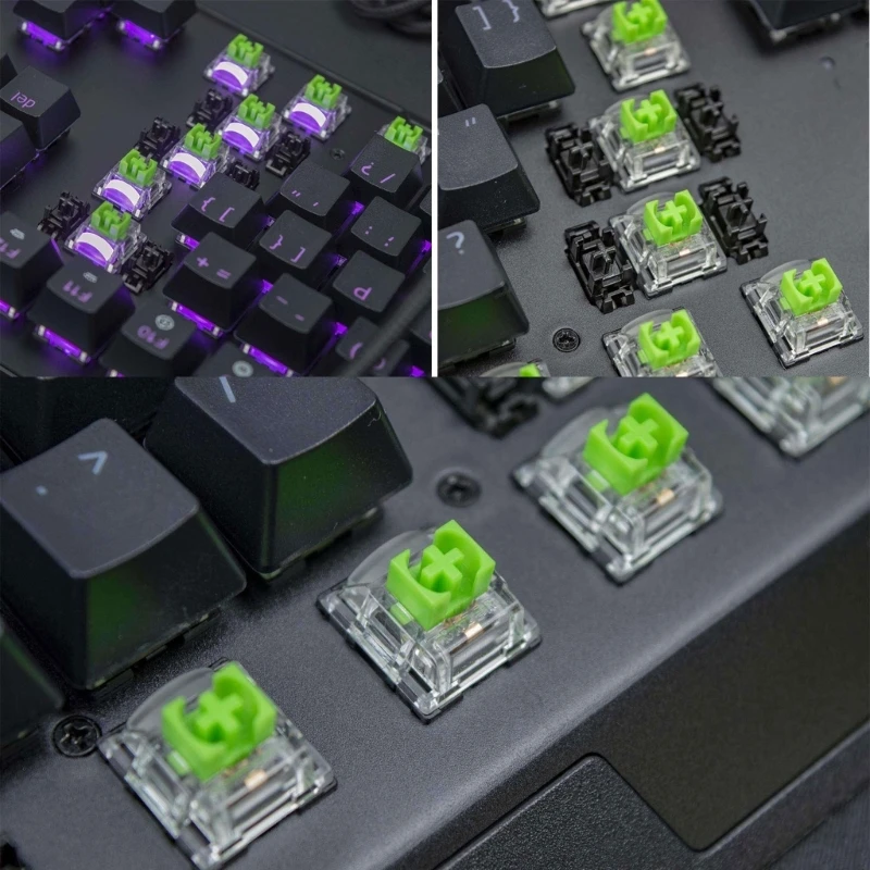 2Pcs RGB Green Switches 3Pin for razer BlackWidow V3 Pro V3