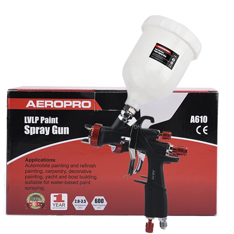 AEROPROA610LVLPSprayGunCarPaintingGunAirSprayGun13mm15mm