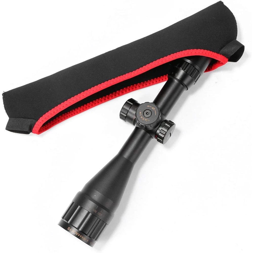 Black Large Neoprene Rifle Scope Cover Riflescope Optic Bag Scope Case