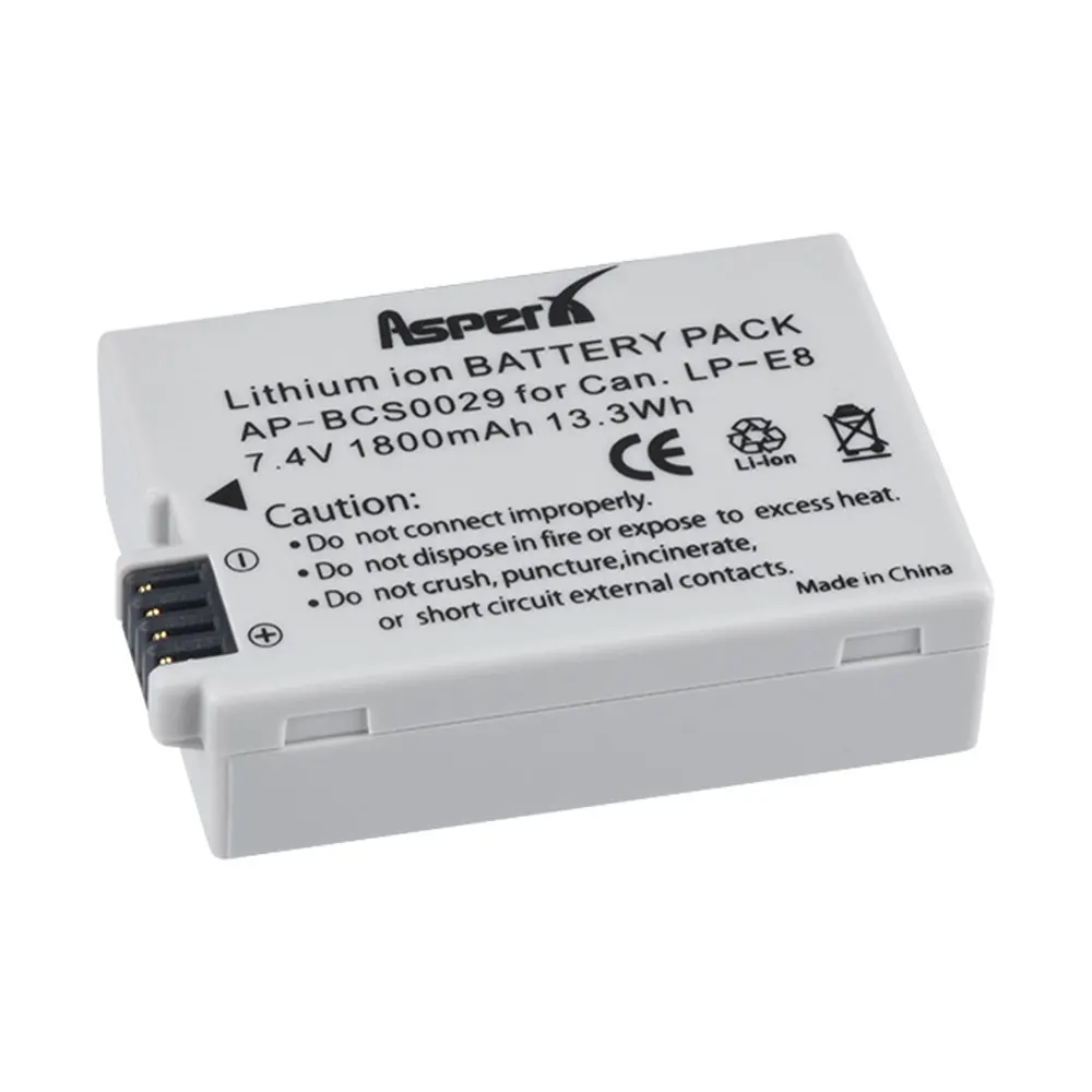 LP-E8 Bateria LP E8 LPE8 Battery + Charger for Canon EOS 550D 600D 650D 700D Kiss X4 X5 X6i X7i Rebel T2i T3i T4i T5i Camera Part rechargeable battery charger camera battery charger rechargeable battery camera battery