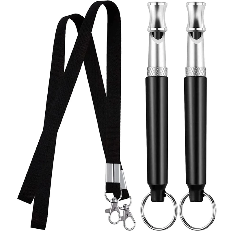 Ultrasonic Dog Training Whistle Pet Dog Training Obedience Whistle Set for Small Medium Large Dogs