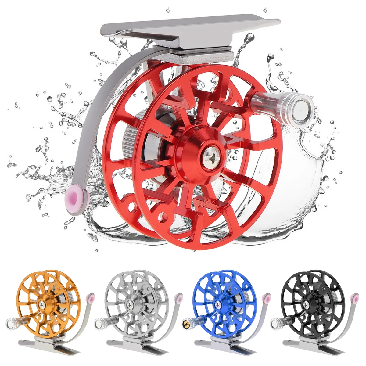 

Full Metal Ultra-Light Former Ice Fishing Reel Fly Fishing Wheel Aluminum Alloy Support Left Hand Ultra lightweight design
