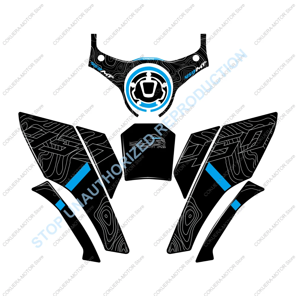 CFMOTO 450MT 2024 ̲   ũ ƼĿ, ü ȣ ƼĿ, 3D   ȣ ƼĿ Ʈ