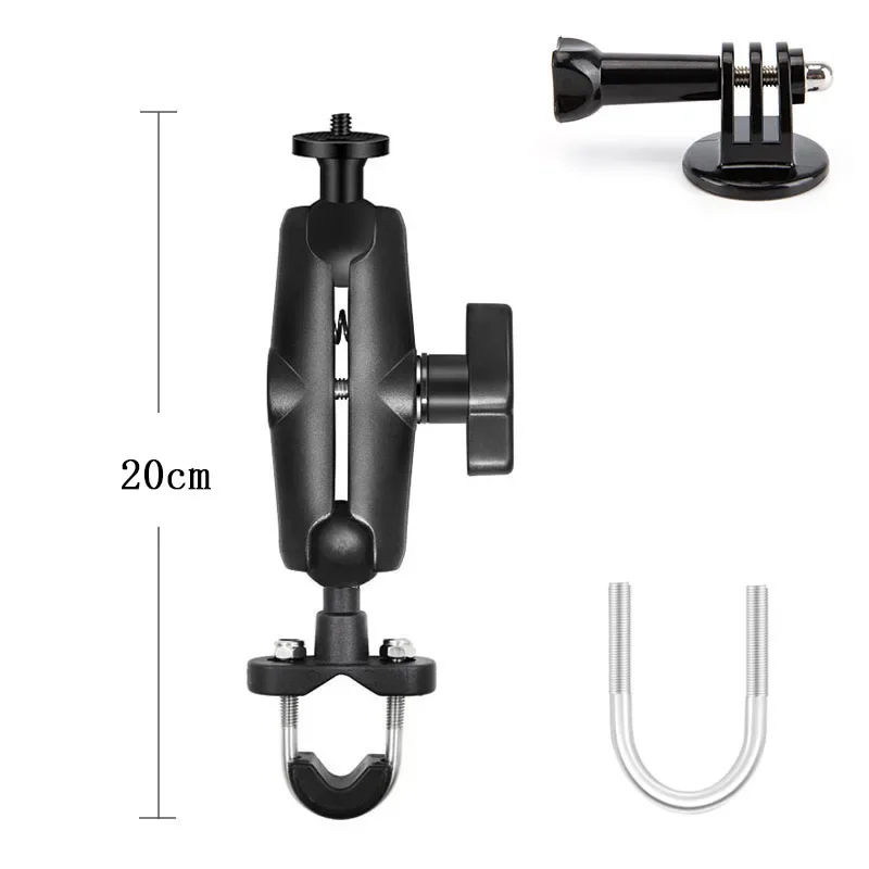 Versatile Double Socket Arm Clamp with Strong Clip
