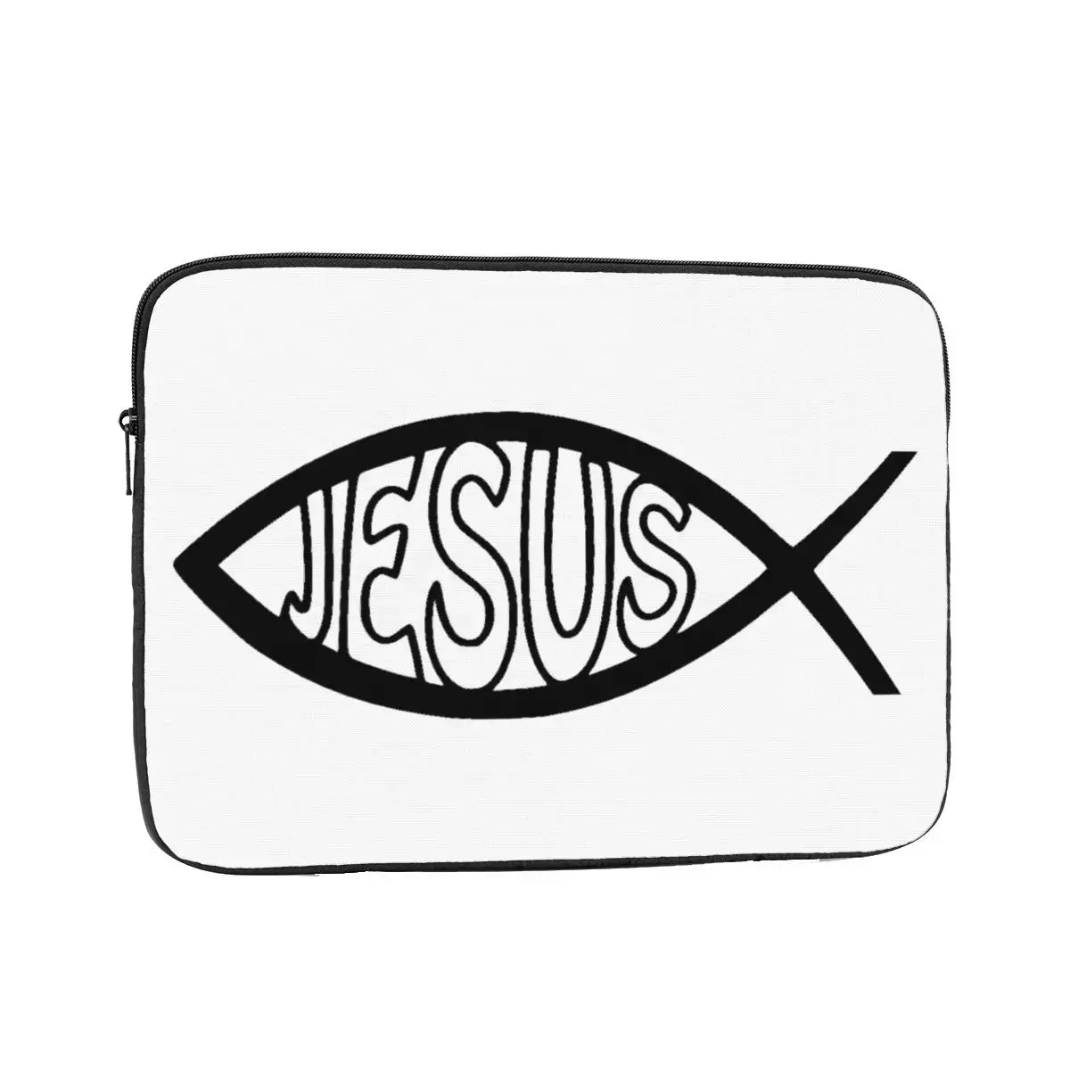 Catholic Jesus Fish Notebook Laptop Bag Case Pouch 10 12 13 15 17 Inch Notebook Sleeve Cover Bag Tablet Shockproof Case