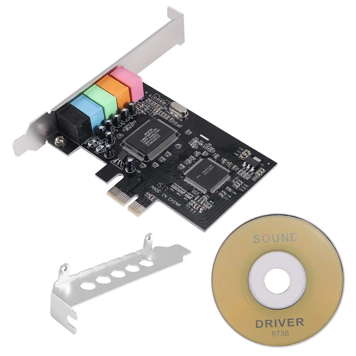 PCIe 사운드 카드 5.1, PCI 익스프레스 서라운드 카드, 3D 스테레오 오디오, 고성능 PC 사운드 카드, CMI8738 칩