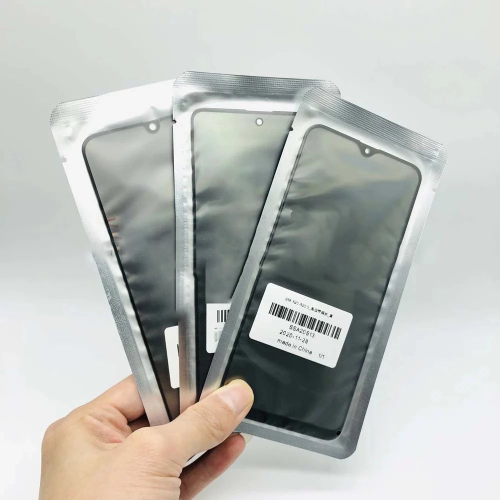 5PCS Front Outer Screen Glass With OCA Polarizer Film Parts For Samsung A51 A20 A30 A40 A50 A70 A80 A90 A30S A50S Replacement