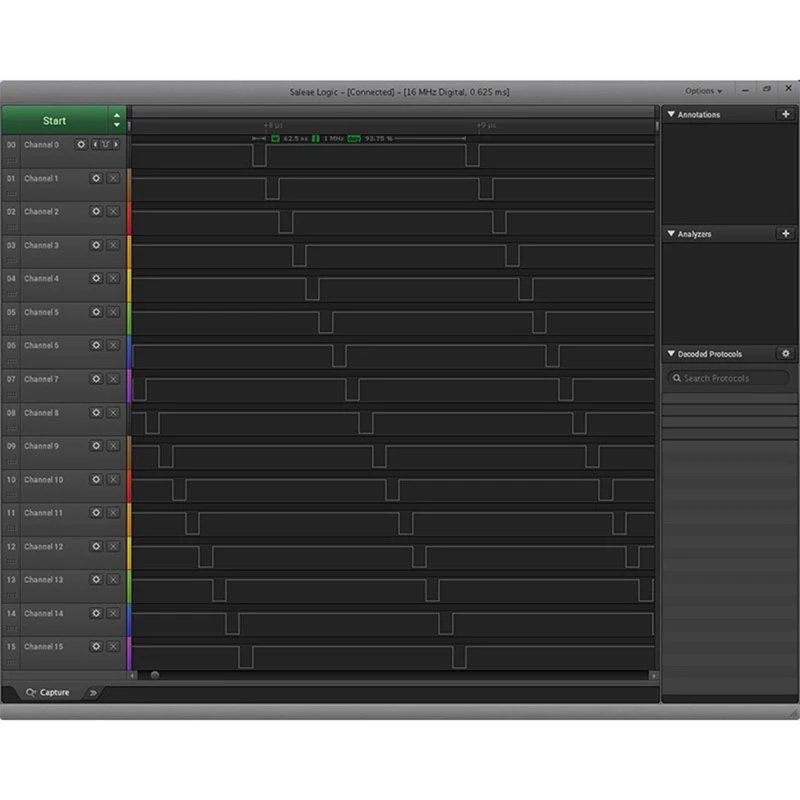 Logic USB Logic Analyzer For Official Version Sample Rate 100M 16 Channels Instruments 5