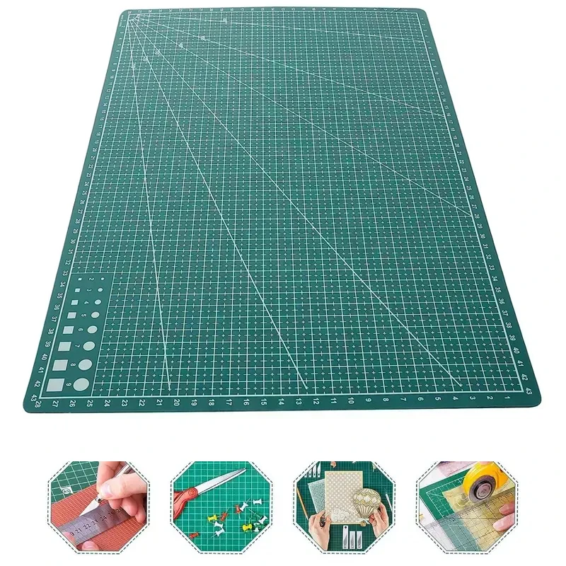 작업대용 내구성 PVC 커팅 매트, 패치워크 컷 패드, 수동 바느질, DIY 나이프 조각, 가죽 커팅 보드, A3 A4 